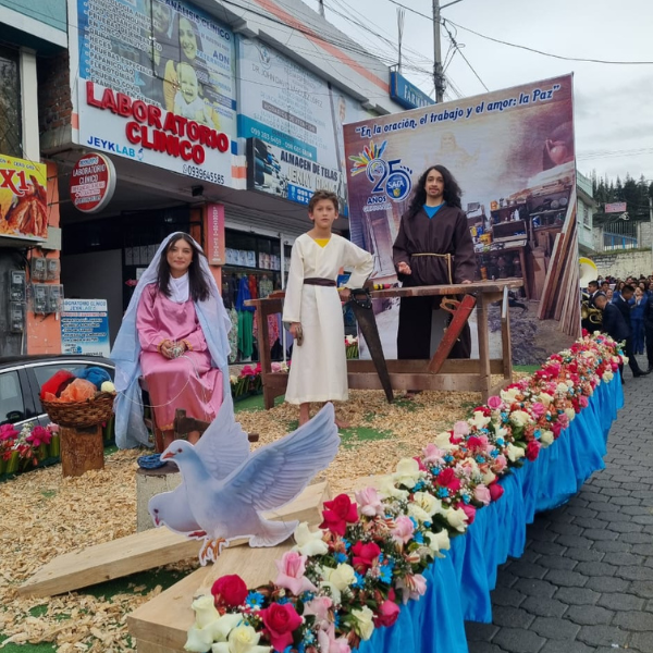 The presence of the Brothers in Guaranda, province of Bolivar (Ecuador) will be 25 years old in the year 2025.  The work of the Brothers during these 25 years was remembered during the patronal celebrations of the Unidad Educativa Verbo Divino, in the last week of May.