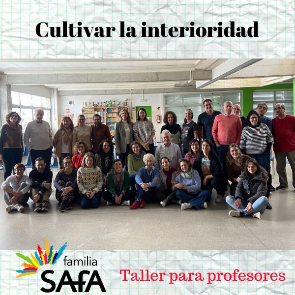 Venerdì scorso, 16 febbraio, un gruppo di insegnanti delle scuole della Famiglia Sa-Fa in Spagna ha avuto la fortuna di condividere una giornata volta a riflettere e approfondire l'interiorità nelle nostre scuole.